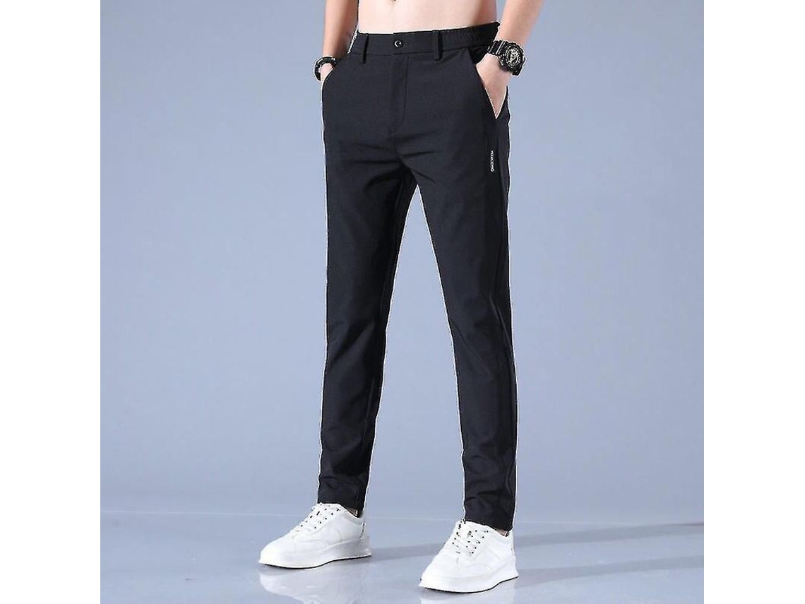 Calça de golfe masculina 2026 Srbtv, tecido confortável e respirável de secagem rápida com bolsos com zíper.