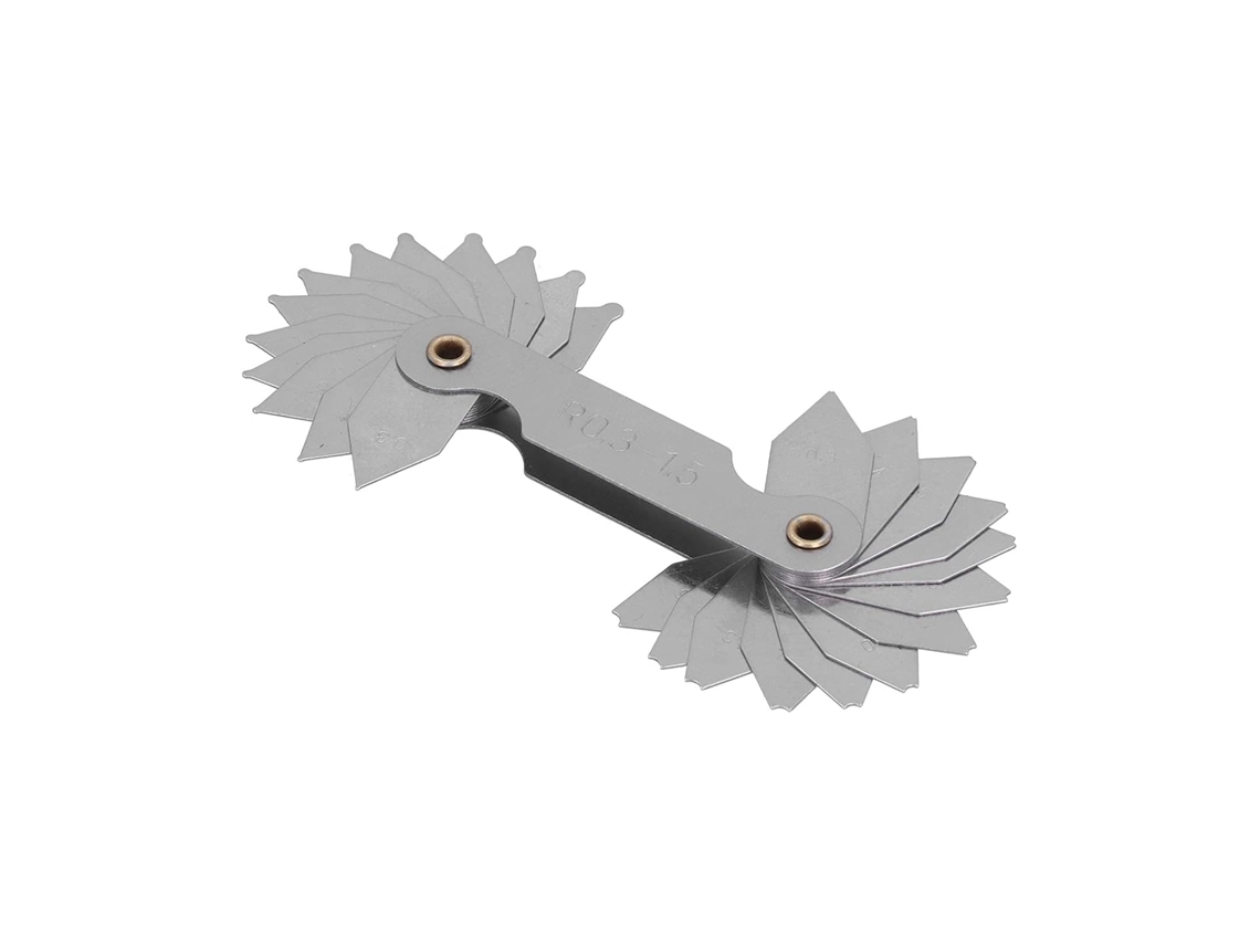 Medidor De Passo Rosca, R0, 3-1, 5mm Em Polegadas, Rosca Métrica Integral, Aço Inoxidável, Medidor De Passo Rosca Com