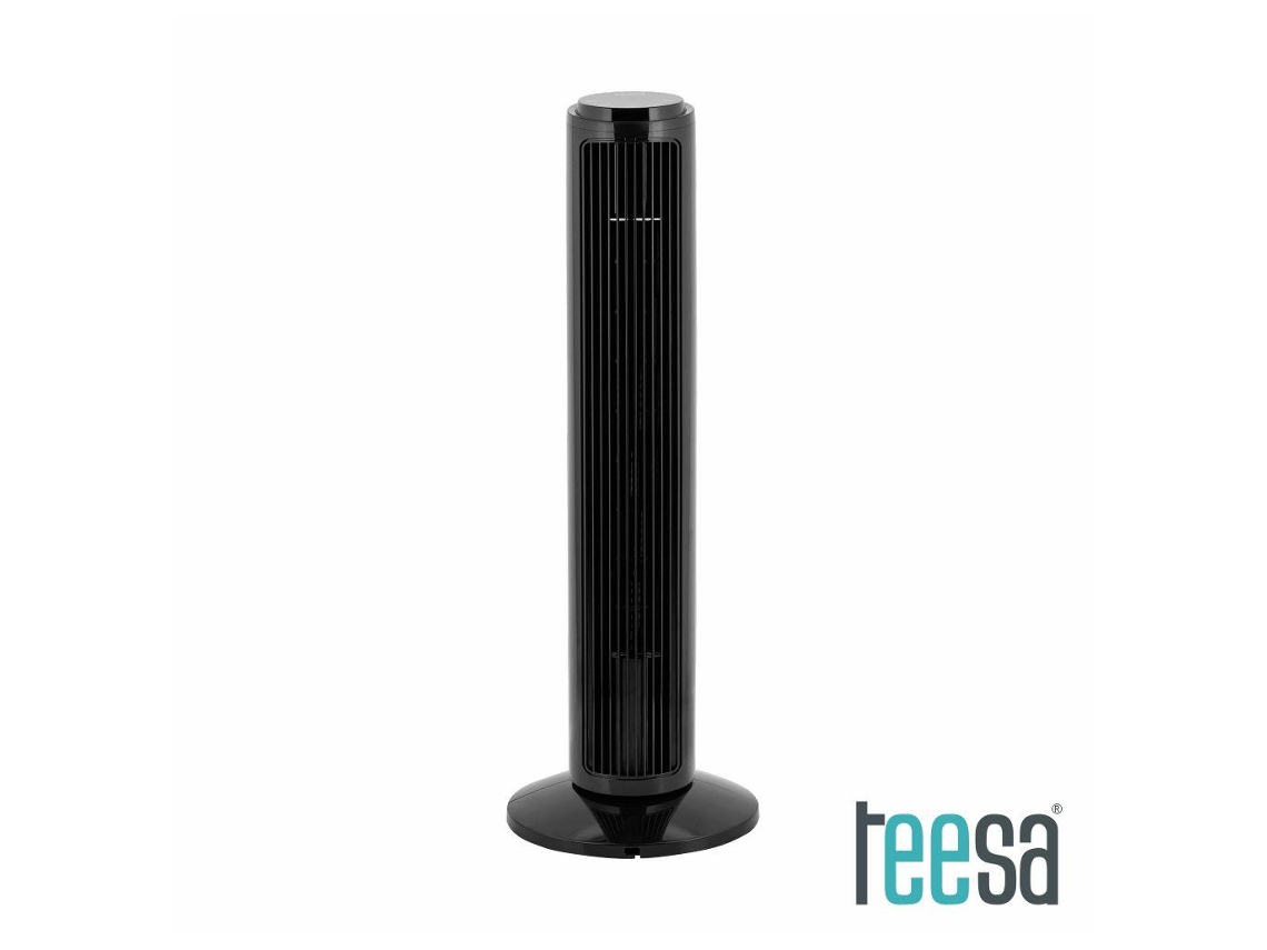 Ventoinha Torre Digital 50w C/ Comando Preta Teesa Reftsa8066