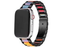 Bracelete de Aço com Resina para Apple Watch Series 8 41mm Turmalina