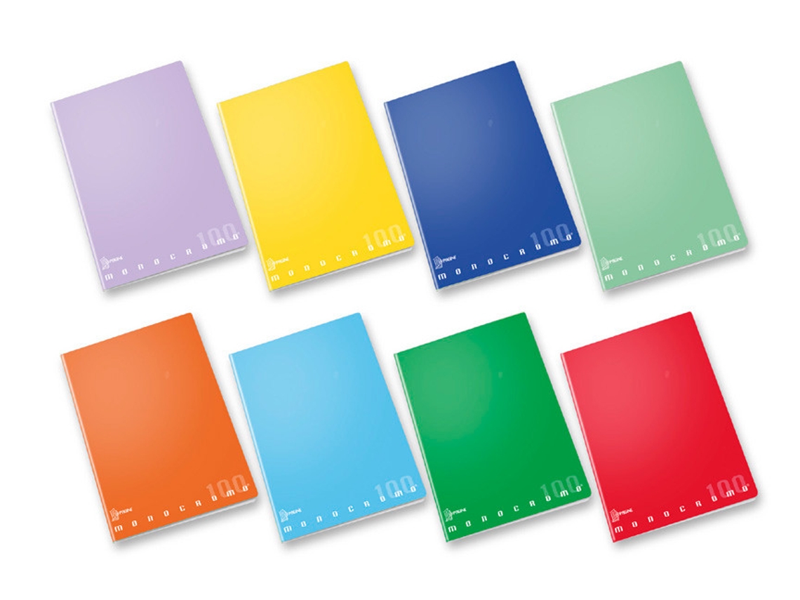 02303625m Caderno e Bloco 48 Folhas Multicoloridas Pigna