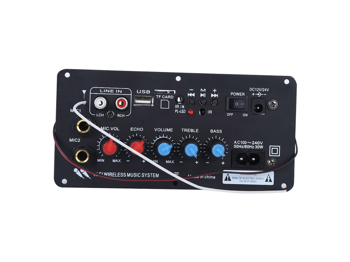 Placa Amplificador Estéreo Digital Bluetooth 12v 24v