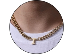 2026 cadena de Eslabón Cubano Con Letra Inicial A z de Acero Inoxidable 6.5mm 18+2 Pulgadas Regalo de Joyería para Hombres Mujeres Niños