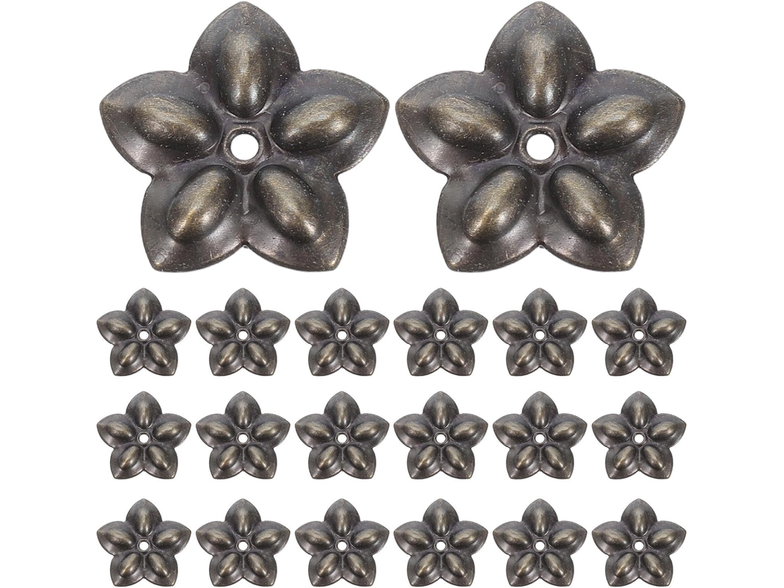 Conjunto De 50 Tachinhas Vintage Em Formato Flor, Ideal Para Stofamento, Sofás Antigos, Cadeiras De Escrivaninha E Pará