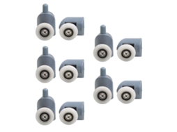 10pcs roletes porta chuveiro silenciosos superiores inferiores polias vidro banho massagem | S/MARCA