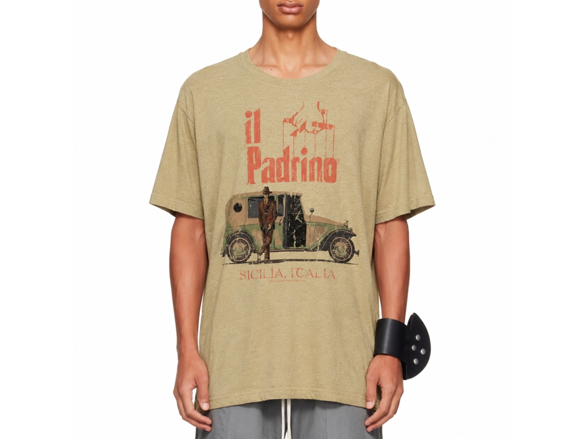 Rockinstone Godfather Il Padrino Heather Khaki Adult T-shirt Size:s