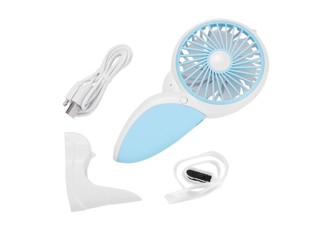 Laxiscreed Ventilador De Mesa Portátil Com Usb E Iluminação Ambiente