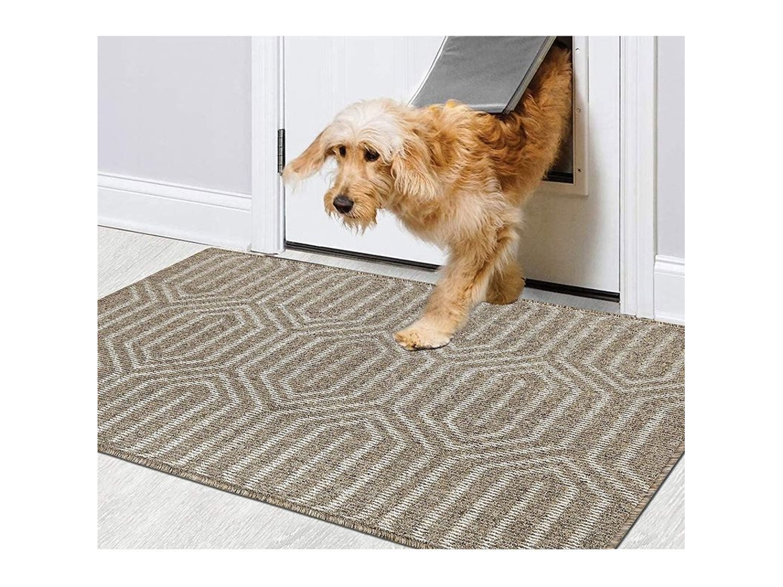 2026 tapete de Entrada Marrom 50x80cm Lavável À Máquina Anti derrapante Absorvente para Interior e Exterior Jardim Passagem