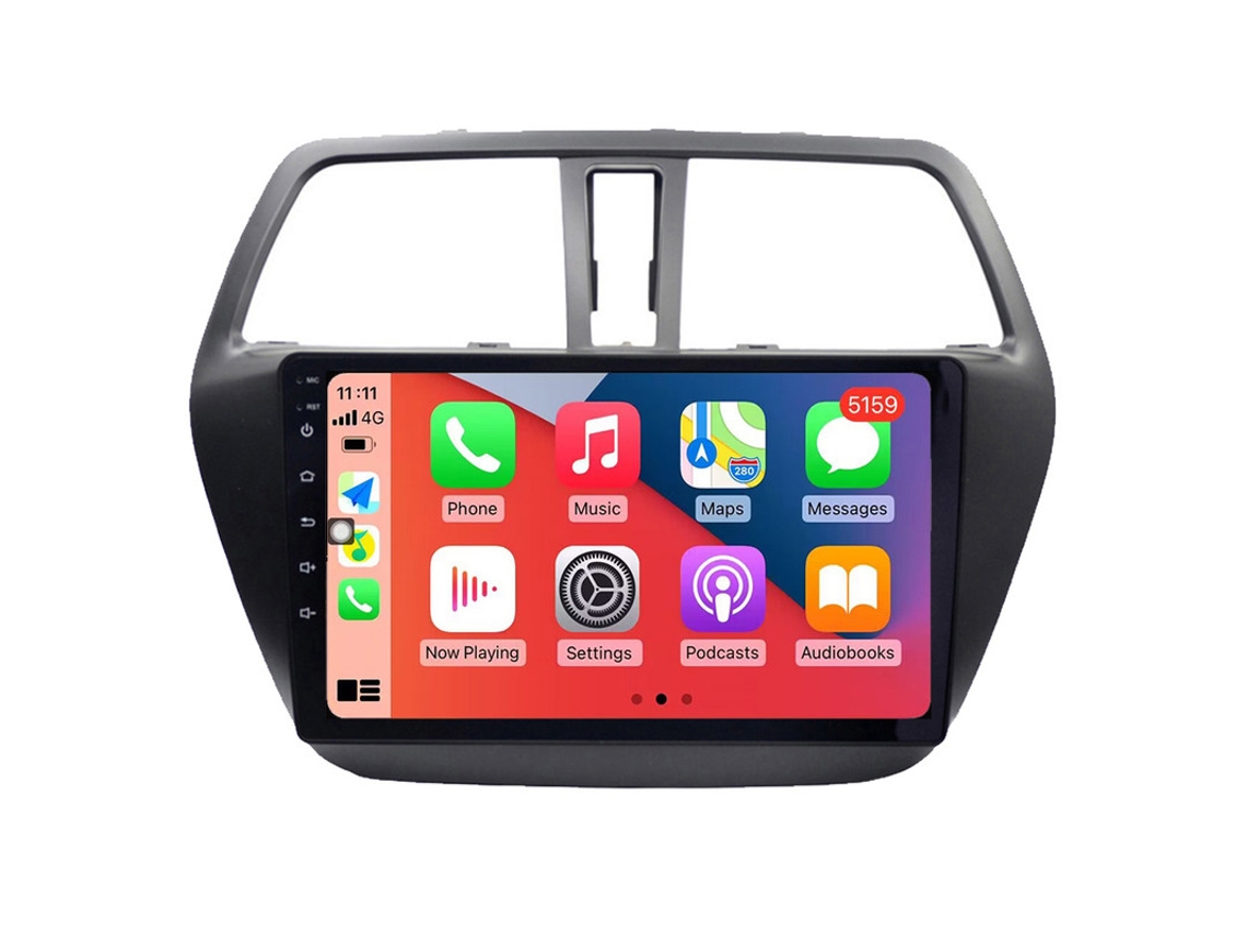 Auto Rádio Carro Bluetooth Autoradio 8GB RAM 128G ROM CarPlay Navegação GPS Ecrã Táctil RoverOne para Suzuki SX4 2 S-Cross 2012-2016  