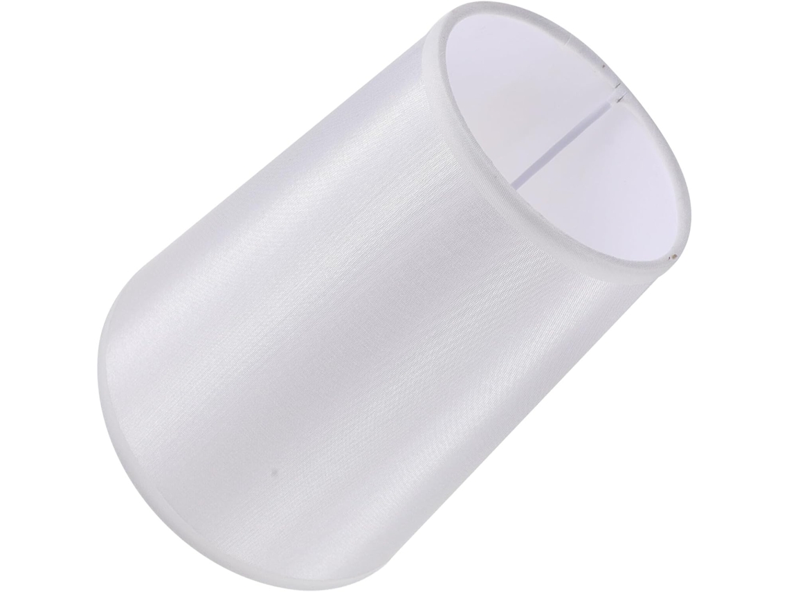 Abajur de Mesa E14 em Tecido para Sala de Estar, Branco SFUSHOS