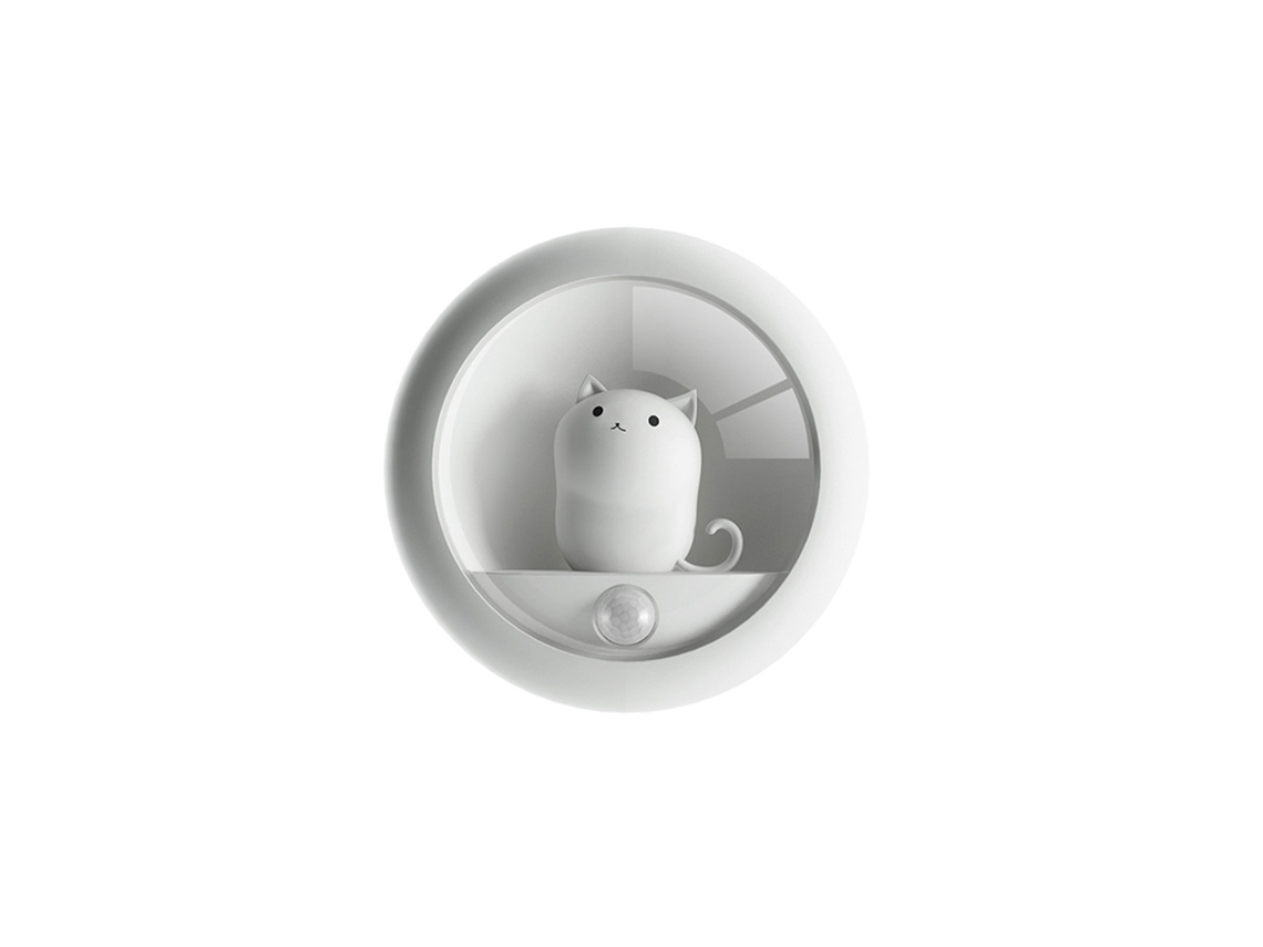 Luz noturna magnética recarregável com sensor de movimento e intensidade ajustável. Instala-se em qualquer lugar. Slowmoose