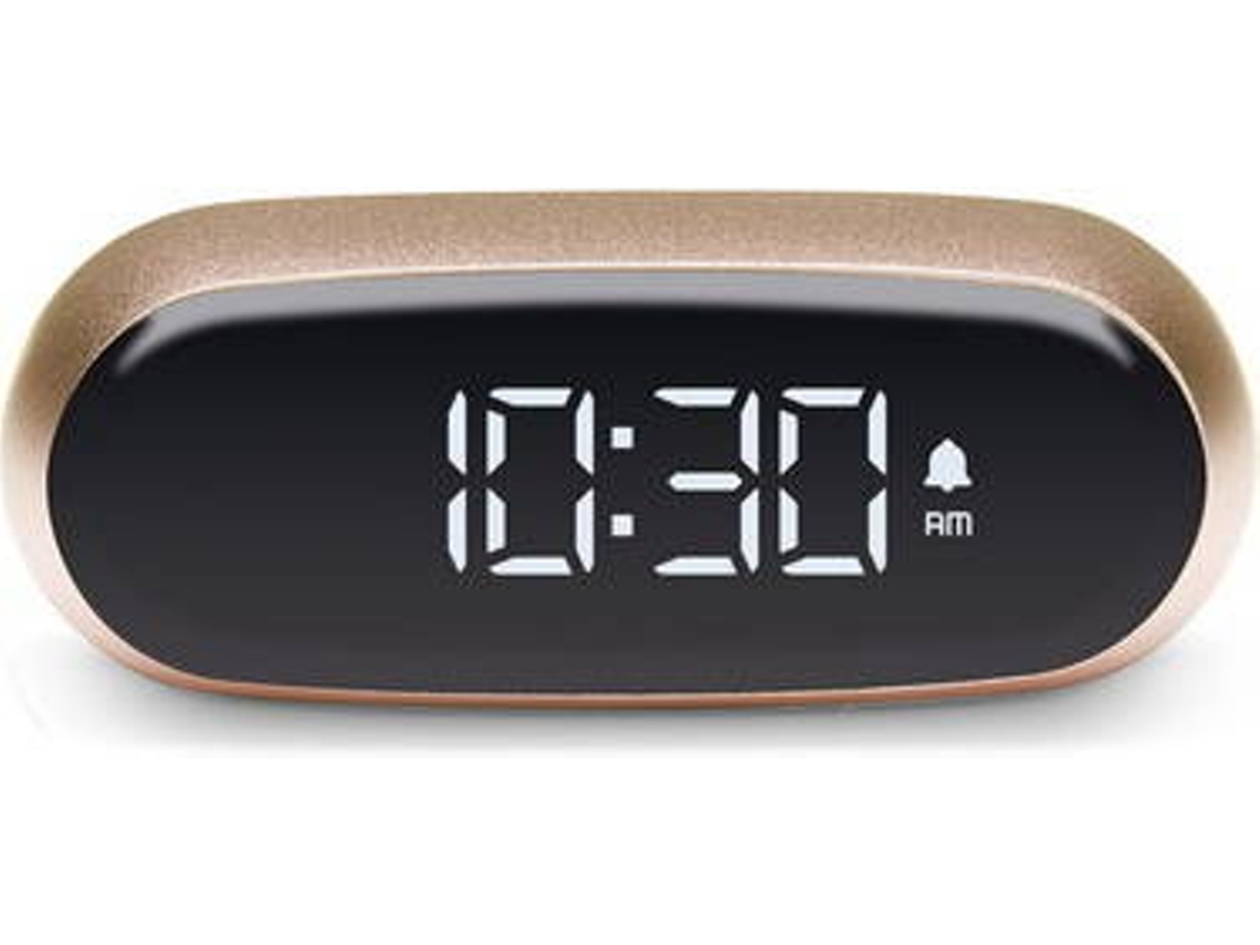 Relógio Despertador LEXON Minut (Digital - Dourado)