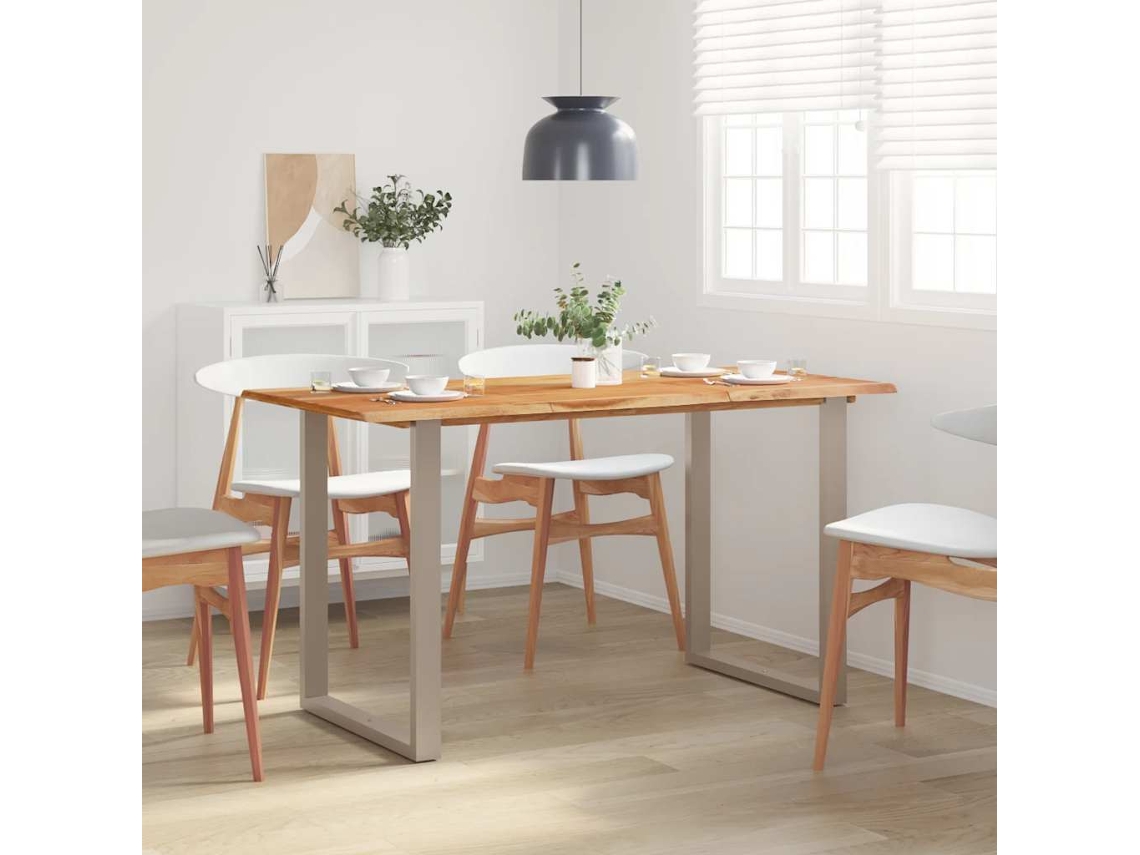 Vidaxl Mesa De Jantar 140x70x76 Cm Madeira De Acácia Maciça