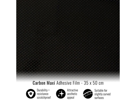 Película Adesiva Para Envelopamento Automotivo Carbono Maxi 35 X 50 Cm Hojas Autoadhesivas De Vinilo Impreso. Fácil De Co