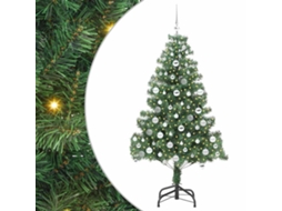 Conjunto 1 Árvore De Natal Vidaxl Verde Pvc (180 Cm)