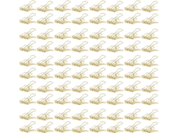 Conjunto de 80 Alfinetes Vazados de Papel 1,8cm 0,7 Polegadas em Metal Resistente, Ideal para Organização Doméstica, Não