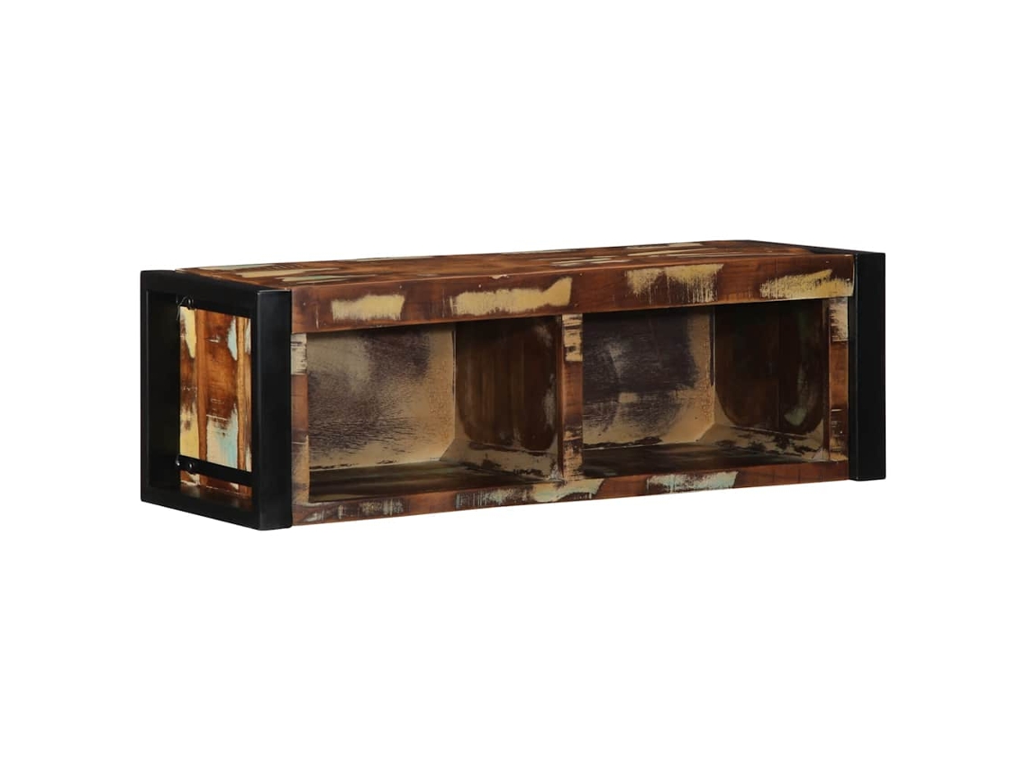 Vidaxl Móvel Tv Multicor 80x30x25 Cm Madeira Maciça Recuperada
