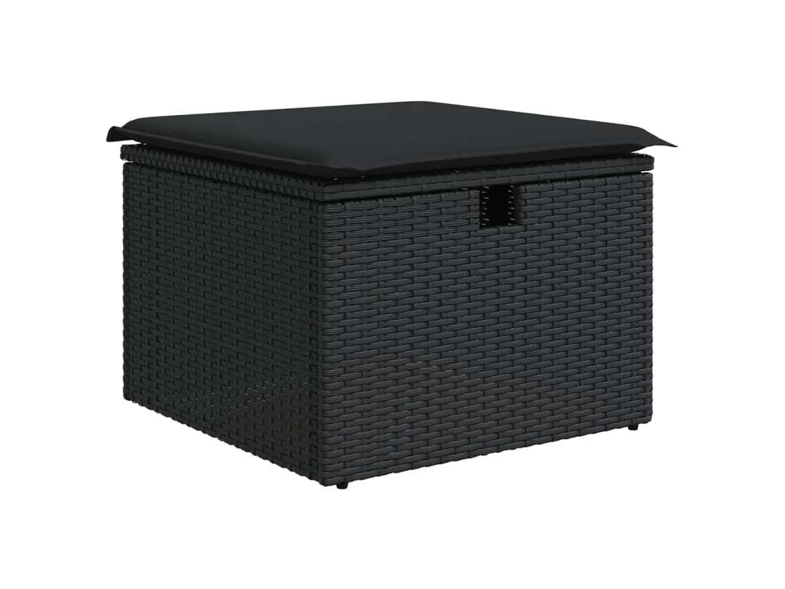 Garden Stool, Garden Stools Vidaxl Preto Rattan / Vime (n/a)