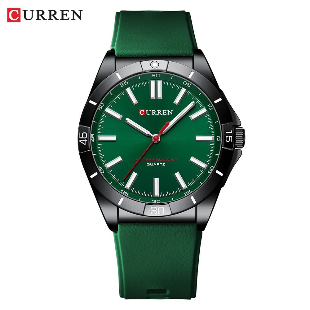 Relógio Masculino MDUG resistente à água até 30 metros, casual e elegante (verde)