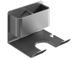 Suporte De Parede Para Secador Cabelo, Ideal Quarto E Hotel, Na Cor Cinza. Autoadesivo Universal.