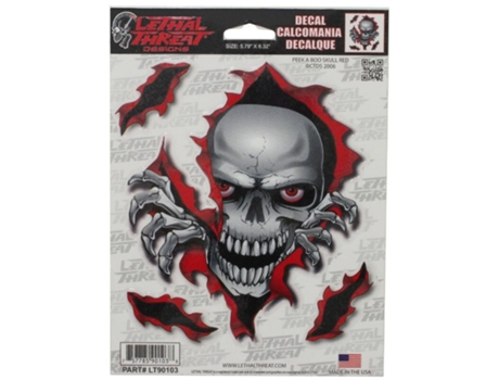 Autocolantes para Motas LETHAL THREAT Peek a Boo Skull