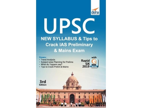 Livro Upsc New Syllabus Amp Tips To Crack Ias Preliminary And Mains Exam With Rapid Gk 2019 Ebook 3rd Edition De Disha Experts (inglês)