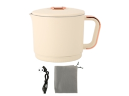 Lurelia Chaleira Elétrica Portátil 0,8 L 500 W Com Base Removível, Rápida E Segura, Pequena Chaleira Elétrica Para Viagens, Tomada Ue 220 V