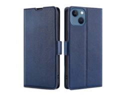 Capa De Couro Ultrafina Com Fivela Lateral E Voltagem Para Iphone 14 Plus