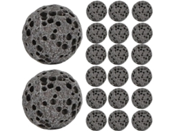 Difusor de Óleos Essenciais 33 Peças Com Pedras Vulcânicas, Preto.