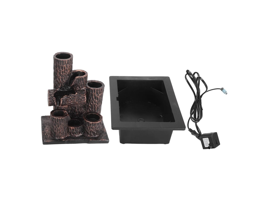 Fonte de Mesa Resina Cascata Luz LED S/MARCA