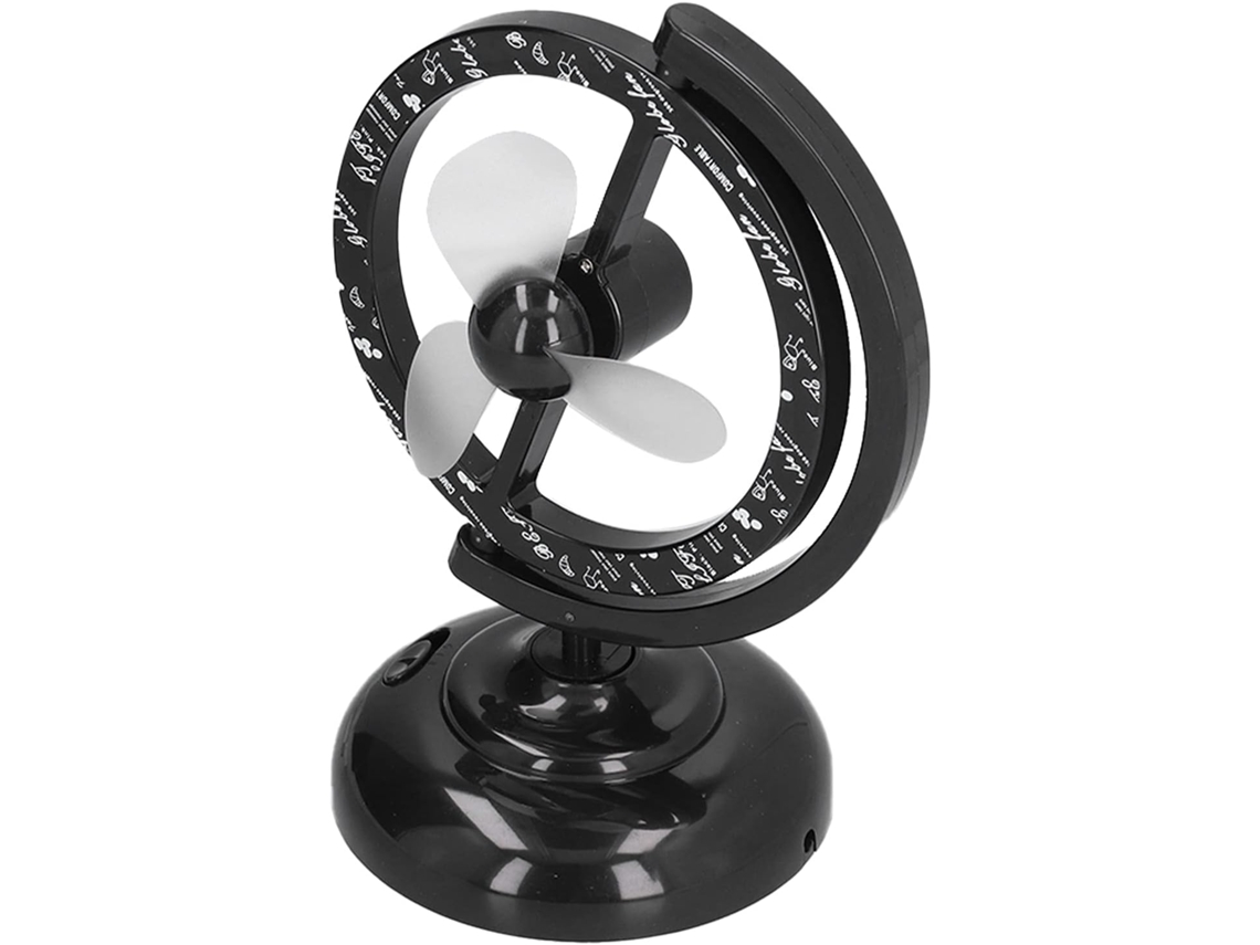 Ventilador De Mesa Oscilante Portátil Recarregável Com 3 Velocidades