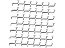 Clips Para Paletes Aboofan De Alta Resistência, Pinos De Segurança E Rebites Cabeça Chata Para Soluções Armazenamento