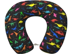 Travesseiro de Viag Espuma Viscoelástica com Formato Dinossauro Adorável Suporte para o Pescoço 100 %