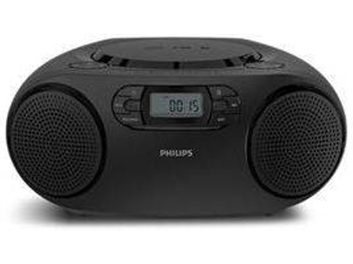 Leitor de CD Portátil PHILIPS TAZ2000B/10 (Prateado/Preto)