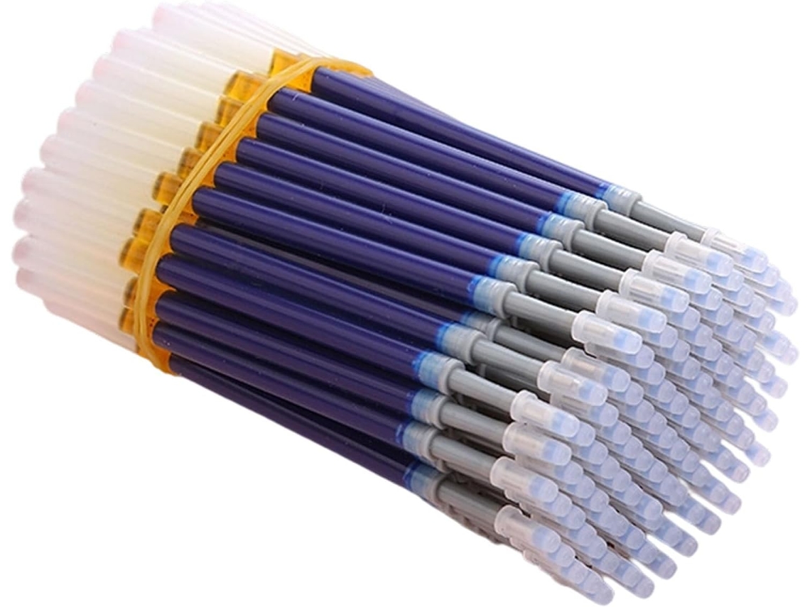 50 Refis De Caneta Gel Com Tinta Preta/vermelha, Material Escolar E