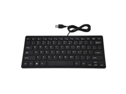Teclado Mini Ultra Fino Com 78 Teclas Usb Fio Para Computador Desktop Laptop Pc (preto)