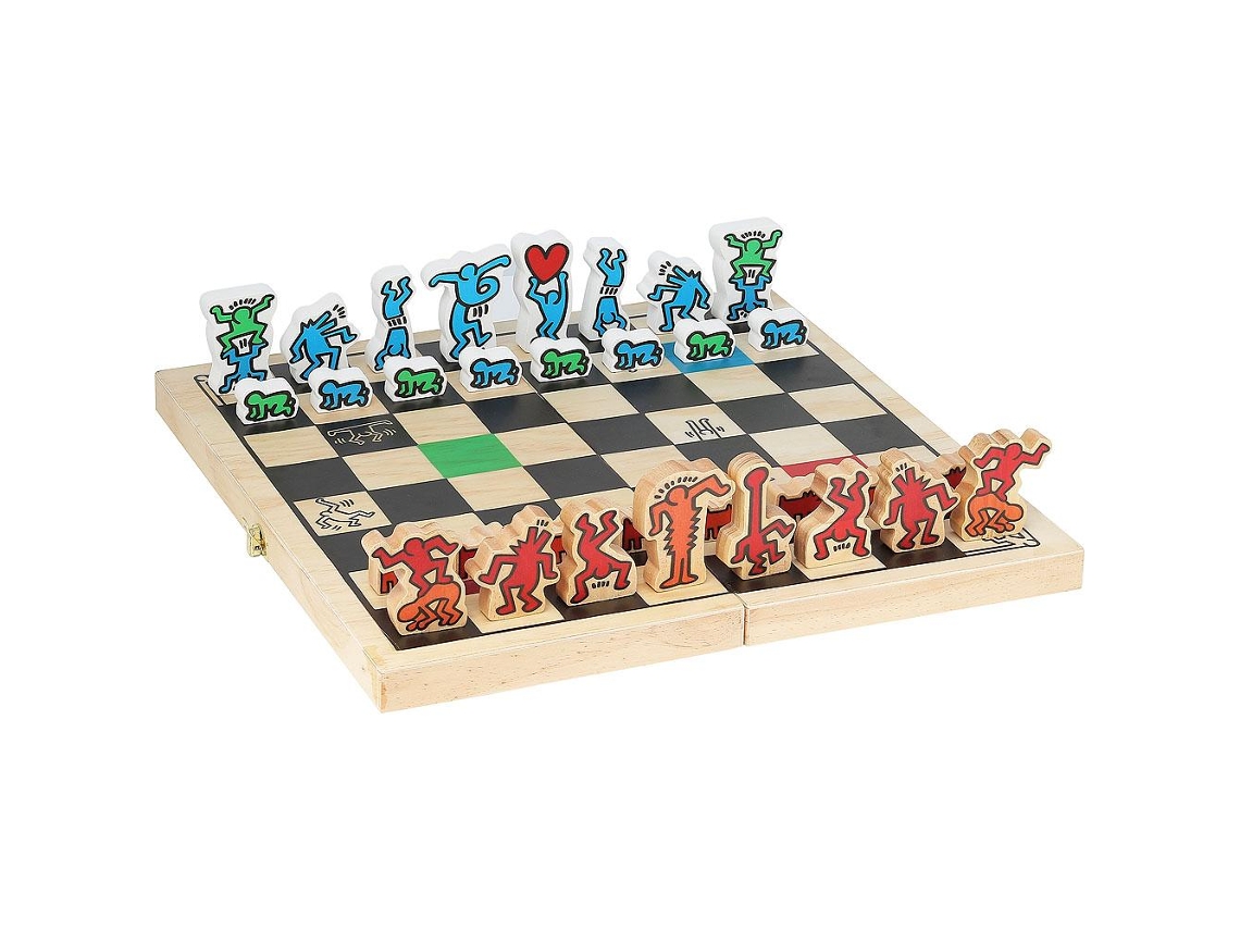 Jogo de Tabuleiro VILAC Chess Game Keith Haring (6 Anos) Worten.pt