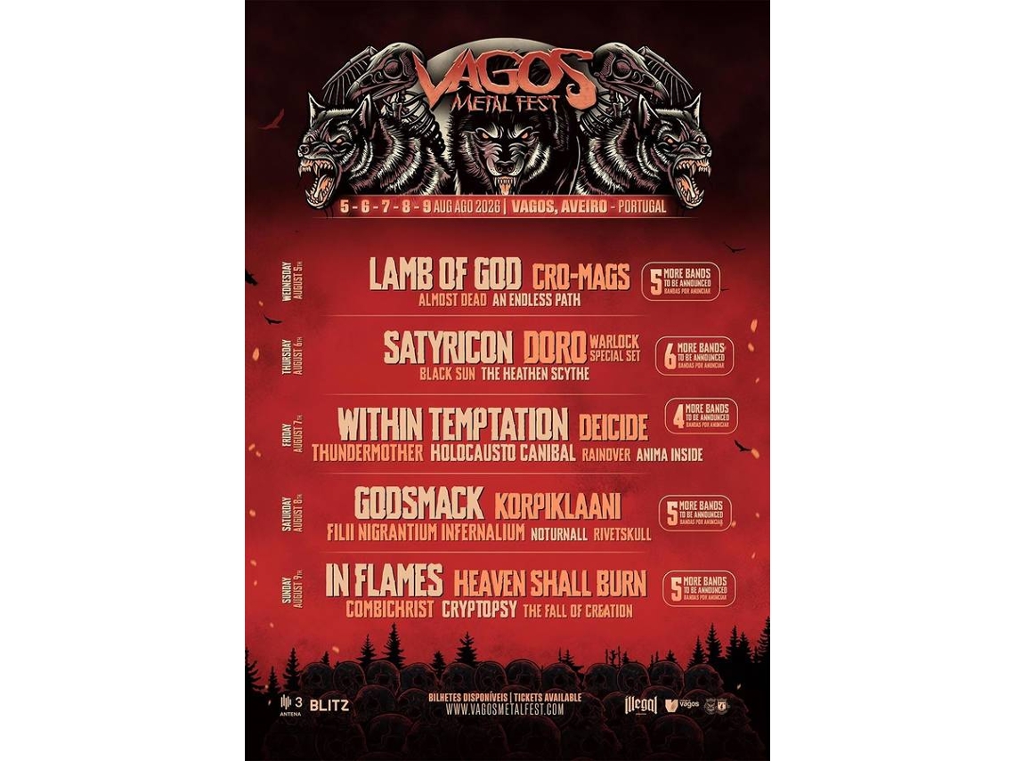 Bilhete VAGOS METAL FEST 2026
