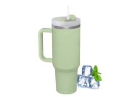 Caneca Térmica Com Canudo E Alça, Caneca De Aço Inoxidável Com Isolamento A Vácuo De Parede Dupla