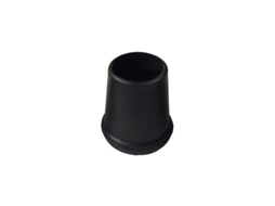 Saco Com 25 Pontas De Borracha Preta 22mm Plastics Ramon