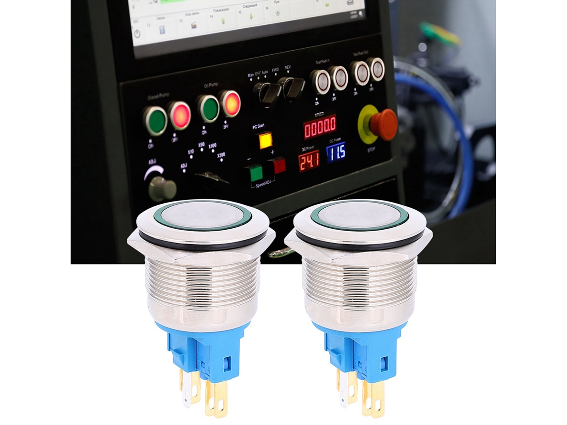 2 Interruptores de Reset Dc12 24v Ip65