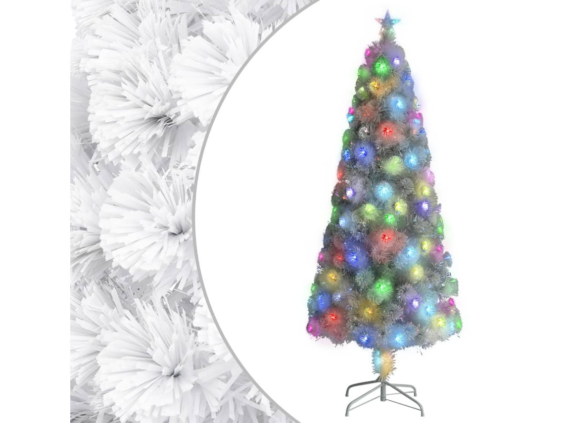 Artificial Christmas Tree, Artificial Christmas Trees Vidaxl Branco Aço (210 Cm)