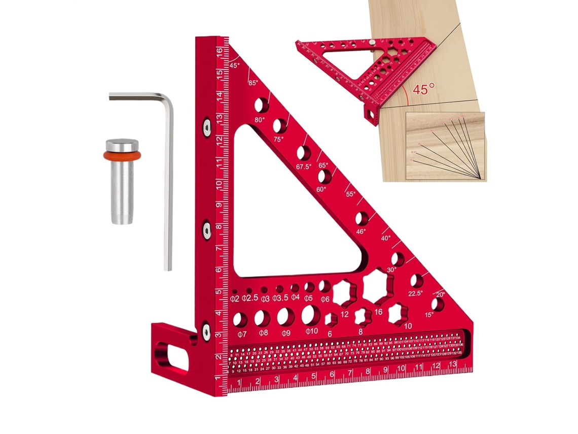 Esquadro Multiangular Ajustável Para Medir, Marcar E Desenhar.