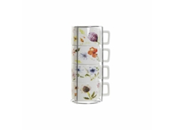 Conjunto De Chávenas De Café Dkd Home Decor Metal Dolomite (13 X 9,5 X 6,5 Cm) (4 Pcs) (260 Ml)