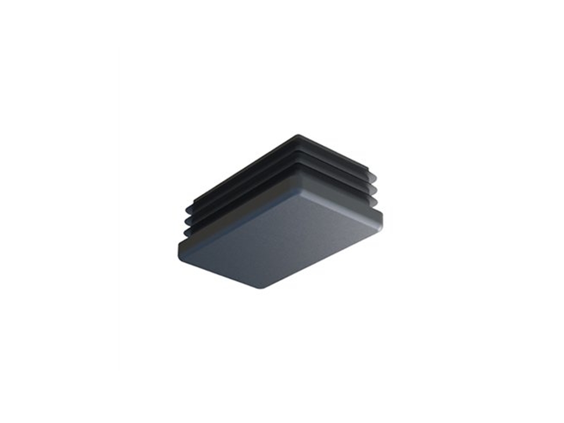 Saco Com 50 Saltos Retangulares De Plástico Preto 60x40mm Sumiplas