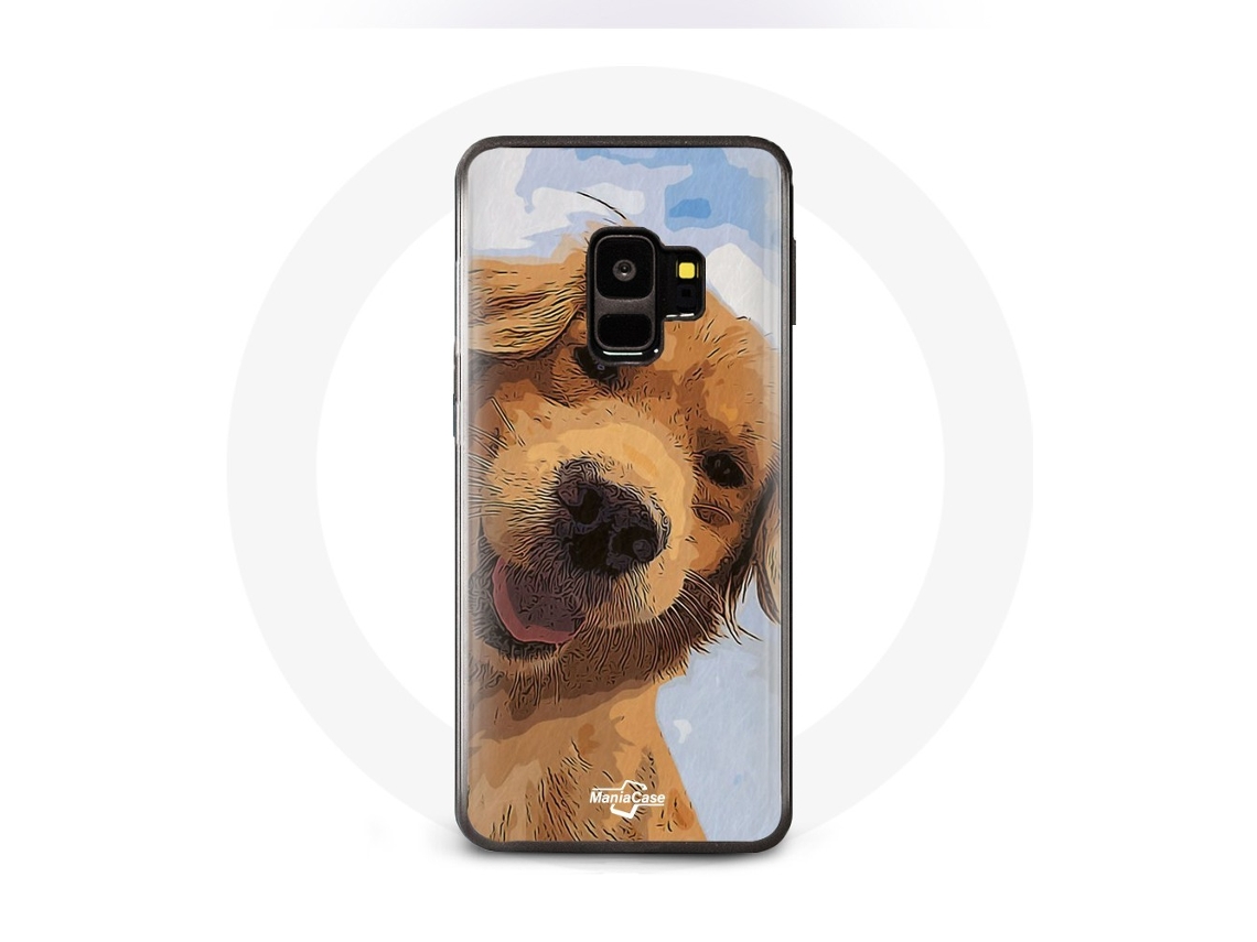 Capa para Samsung galaxy S9 plus Raça Golden Retriever Cachorros