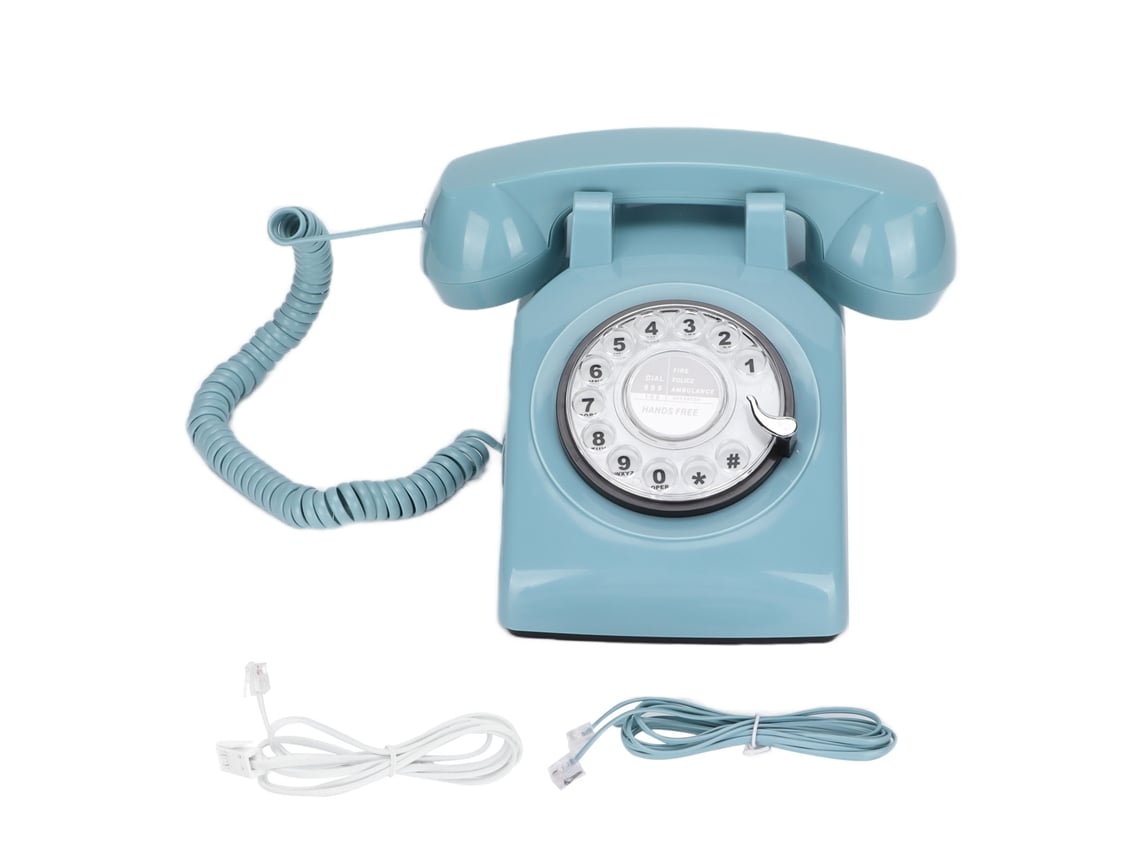 Telefone Rotativo, Conexão com Fio de Discagem Rotativa, Telefone Fixo Clássico Retrô Vintage EOOCOO