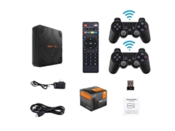 Console De Jogos Retrô V5 128g 51000 Jogos, Console De Jogos Portátil Duplo, Tv Box, Controle De Jogos, Sistema De Jogos Doméstico Hengjian