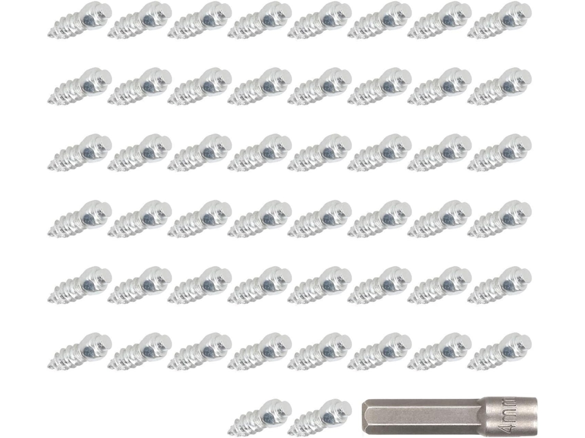 Pacote com 50 Pinos Antiderrapantes de Aço Inoxidável para Pneus de Bicicleta SFUSHOS