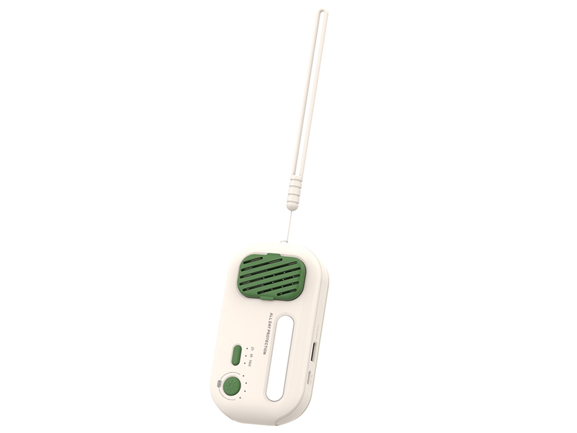 Rebe-dispositivo Portátil Inalámbrico Repelente De Moscas Com Ondas Elétricas E Luz, Bateria 4000mah, Timer 2h/4h E Corda De Suspensão